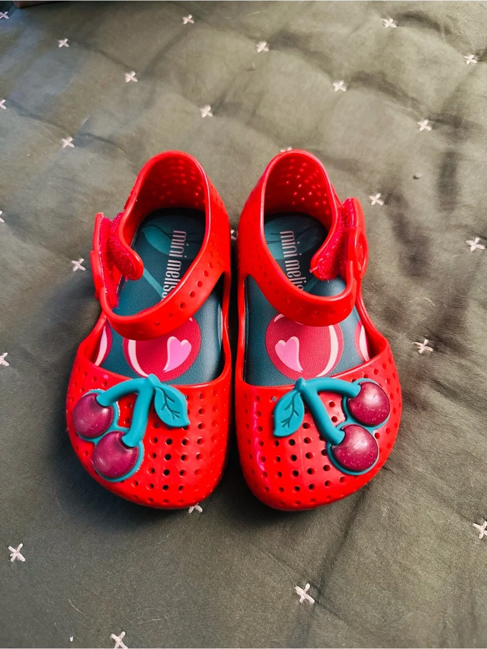 Mini Melissa Red Cherry Mary Jane FURADINHA POP